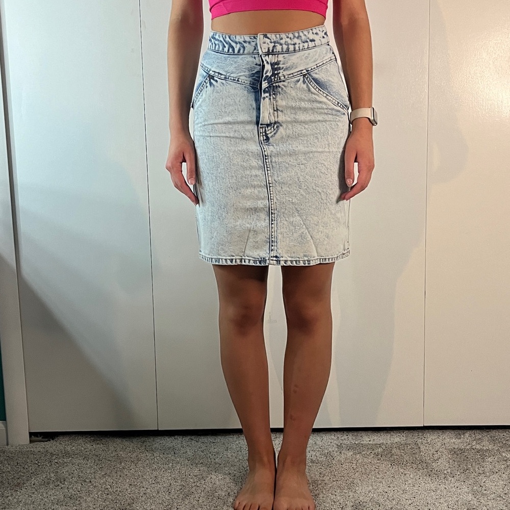 H&M jean pencil skirt